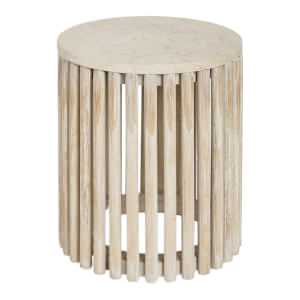 Cosi Mango Wood Round Side Table