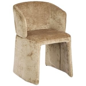 Dexter Velvet Fabric Dining Chair, Gold