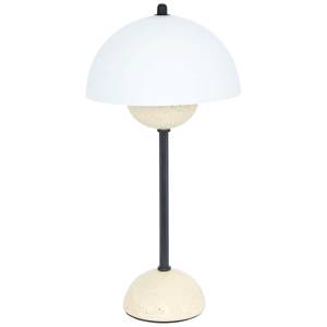 Tondo Travertine Table Lamp