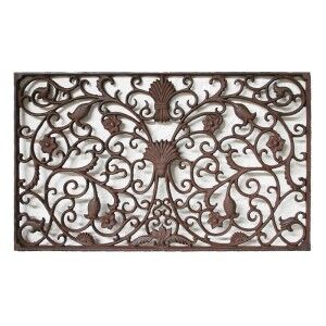 Grande Cast Iron Garden Doormat, Antique Rust