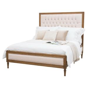 Serenity Mindi Wood & Fabric Bed, Queen