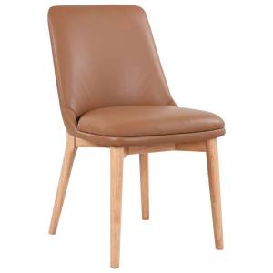 Lorentis Leather Dining Chair, Cognac
