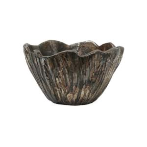 Effie Aluminium Waved Bowl, Large