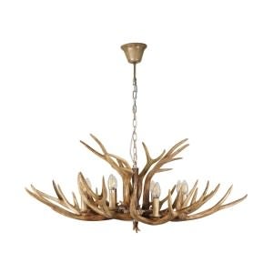 Hyort Antler Sculpture Designer Chandelier, 8 Light