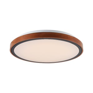 Orlin Wood & Metal Dimmable LED Oyster Light, 24W, CCT