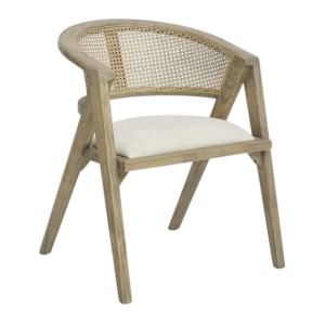 Colorado Ashwood Timber & Rattan Caver Dining Chair