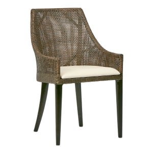 Charlotte Rattan Dining Chair, Brown
