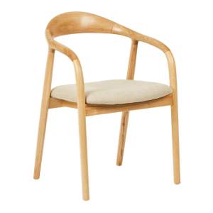 Mason Ashwood Timber Dining Chair, Fabric Seat
