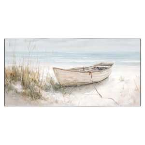 "Aboat Time" Framed Canvas Wall Art Painting, 123cm