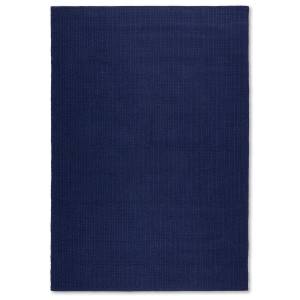 Pebble Flatweave Wool Rug, 160x230cm, Navy