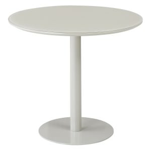 Bellano Glass Top Round Dining Table, 90cm, Tofu