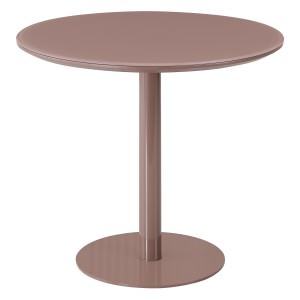 Bellano Glass Top Round Dining Table, 90cm, Dusty Rose