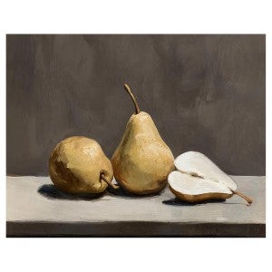 Cut Pear Still Life Wall Art, 57cm