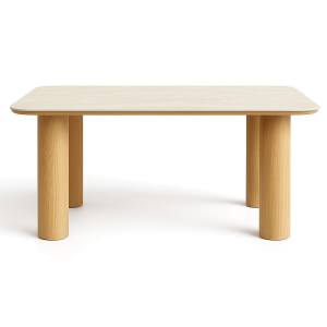 Prelude Sintered Stone Top Dining Table, 200cm, Oak