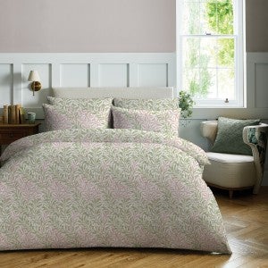 William Morris Willow Bough Cotton Quilt Cover Set, Super King