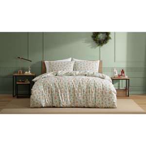Ardor Gingerbread Man Cotton Blend Quilt Cover Set, Double