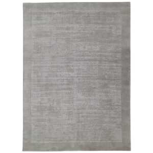 Velour Shear Hand Knotted Wool Rug, 276x365cm, Grey
