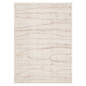 Sierra Curve Modern Rug, 230x160cm, Ivory