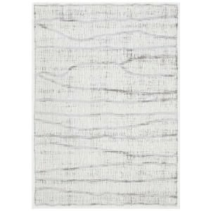Sierra Curve Modern Rug, 230x160cm, Silver