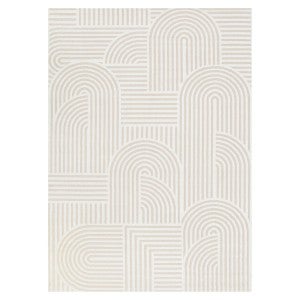 Sierra Arches Modern Rug, 230x160cm, Beige / Ivory
