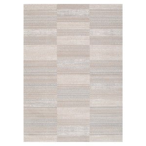 Sierra Lines Modern Rug, 330x240cm, Brown / Grey