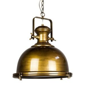 Gaia Industrial Pendant Light - Antique Brass