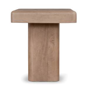 Estelon Mango Wood Square Side Table, Natural