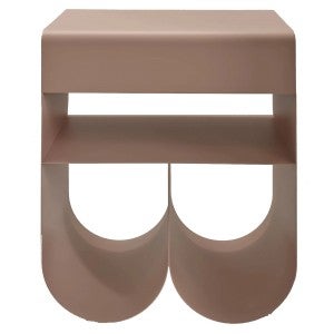 Orviano Iron Side Table, Smoky Pink