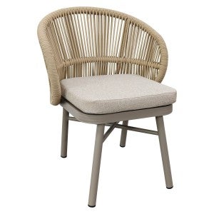 Stellan Aluminium & Rope Indoor / Outdoor Dining Chair