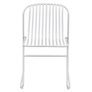 Helvetia Steel Outdoor Dining Chair, White