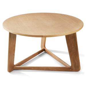 Arionel Oak Round Coffee Table, 80cm