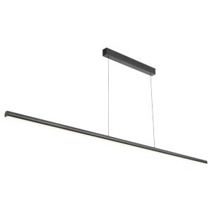 Torben Metal Dimmable LED Linear Pendant Light, 46W, CCT, Black
