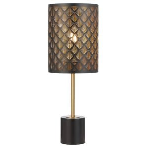 Valtor Iron Table Lamp, Black / Antique Gold