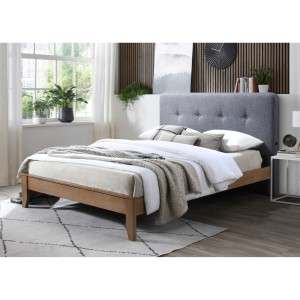 Teylan Fabric & Timber Bed, Queen