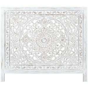 Orjane Handcrafted Mango Wood Bed Headhoard, King