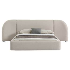 Viva Boucle Fabric Platform Bed, Queen