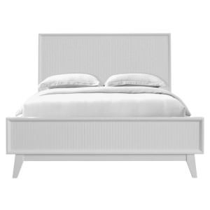 Pozsar Acacia Timber Bed, Queen, White
