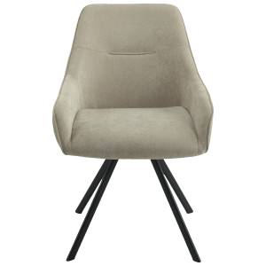 Ellison Fabric Swivel Dining Chair, Fawn
