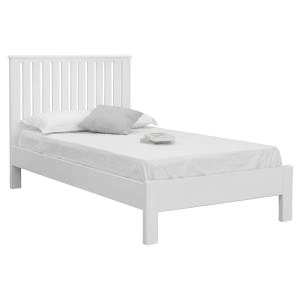 Elaris Wooden Bed, King Single, White