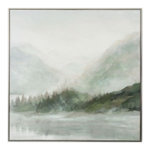 "Lake Shore" Framed Canvas Wall Art Painting, 102cm