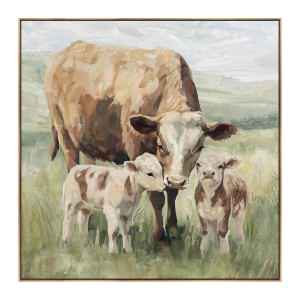 Fresian Framed Canvas Wall Art Painting, 82cm