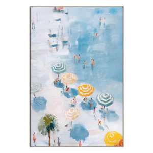 "Beach" Framed Canvas Wall Art Painting, Type A, 122cm