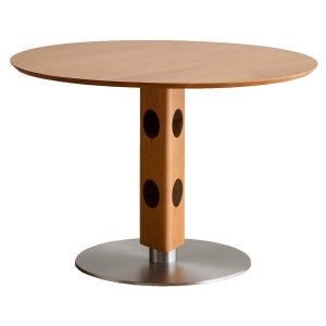Muko American Cherrywood Round Dining Table, Timber Top, 95cm