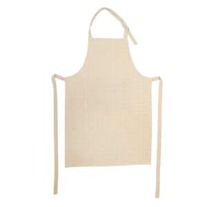 Brynleigh Cotton Rich Checked Apron, Taupe
