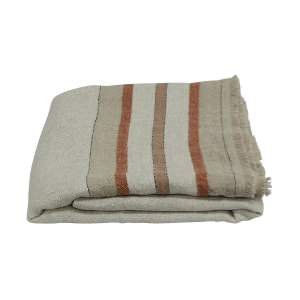 Hazera Linen Throw, 130x170cm, Beige