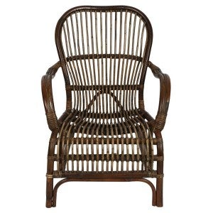Seville Rattan Lounge Armchair, Natural