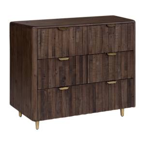 Lineo Reclaimed Timber 5 Drawer Tallboy