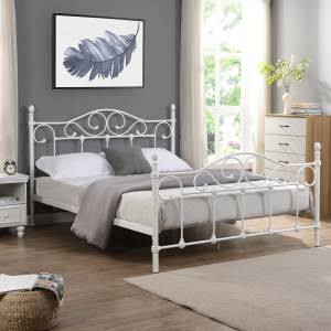 Adrain Metal Bed, Double
