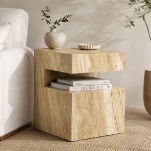 Tranquil Marble Side Table
