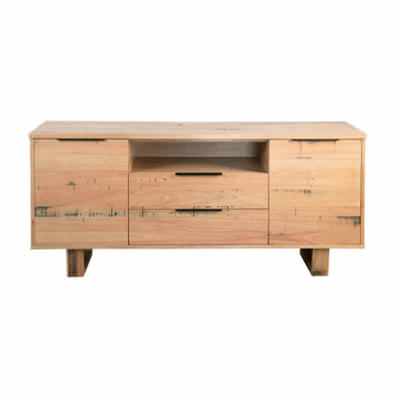 Ari Hardwood Timber 2 Door 2 Drawer Buffet Table, 180cm, Natural